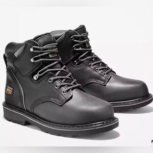 Timberland PRO Pit Boss 6”Steel Toe. Black leather.  Size 9.5 W/L. New in box.